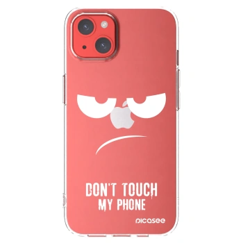 Picasee silikonska prozirna maskica za Apple iPhone 13 - Don't Touch My Phone