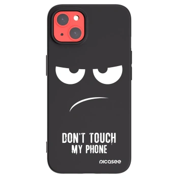 Picasee crna silikonska maskica za Apple iPhone 13 - Don't Touch My Phone