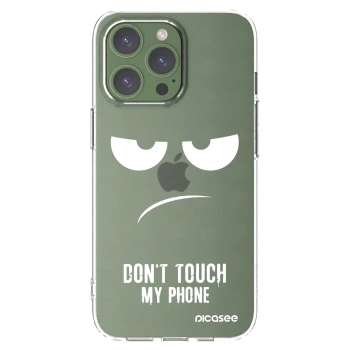 Picasee silikonska prozirna maskica za Apple iPhone 13 Pro - Don't Touch My Phone