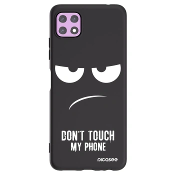 Picasee crna silikonska maskica za Samsung Galaxy A22 A226B 5G - Don't Touch My Phone