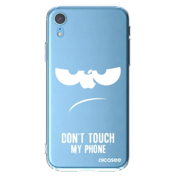 Picasee silikonska prozirna maskica za Apple iPhone XR - Don't Touch My Phone