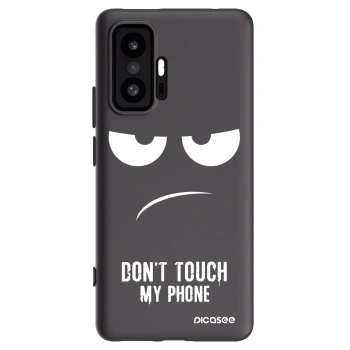 Picasee crna silikonska maskica za Xiaomi 11T - Don't Touch My Phone
