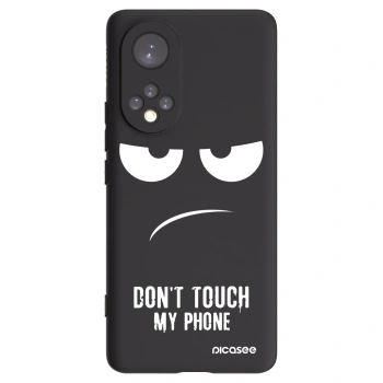 Picasee crna silikonska maskica za Honor 50 5G - Don't Touch My Phone