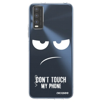 Picasee silikonska prozirna maskica za Vivo Y20s - Don't Touch My Phone