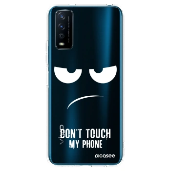 Picasee silikonska prozirna maskica za Vivo Y11s - Don't Touch My Phone
