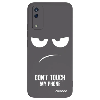 Picasee crna silikonska maskica za Vivo Y11s - Don't Touch My Phone