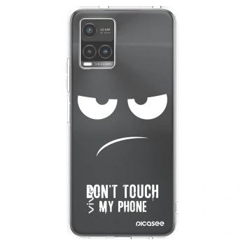 Picasee silikonska prozirna maskica za Vivo Y33s - Don't Touch My Phone