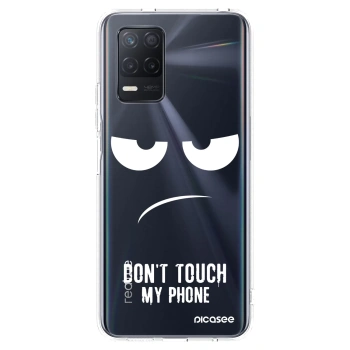 Picasee silikonska prozirna maskica za Realme 8 5G - Don't Touch My Phone