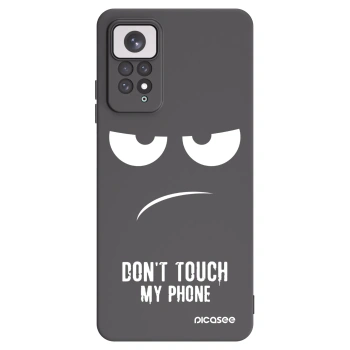Picasee crna silikonska maskica za Xiaomi Redmi Note 11 - Don't Touch My Phone