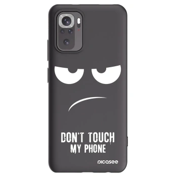 Picasee crna silikonska maskica za Xiaomi Redmi Note 11S 4G - Don't Touch My Phone