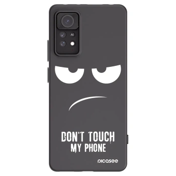 Picasee crna silikonska maskica za Xiaomi Redmi Note 11 Pro 5G - Don't Touch My Phone