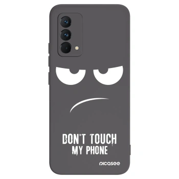 Picasee crna silikonska maskica za Realme GT Master Edition 5G - Don't Touch My Phone