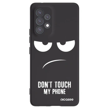 Picasee crna silikonska maskica za Samsung Galaxy A53 5G A536 - Don't Touch My Phone