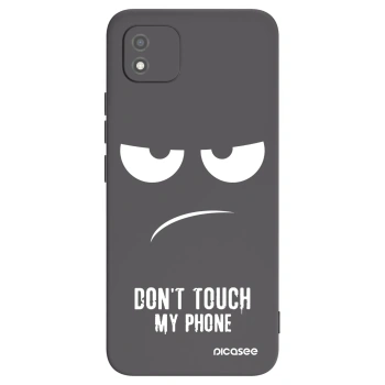 Picasee crna silikonska maskica za Realme C11 (2021) - Don't Touch My Phone