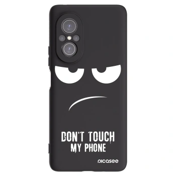 Picasee crna silikonska maskica za Huawei Nova 9 SE - Don't Touch My Phone