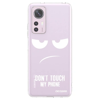 Picasee silikonska prozirna maskica za Xiaomi 12 - Don't Touch My Phone