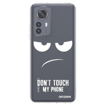 Picasee silikonska prozirna maskica za Xiaomi 12 Pro - Don't Touch My Phone