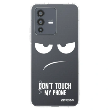 Picasee silikonska prozirna maskica za Vivo V23 5G - Don't Touch My Phone