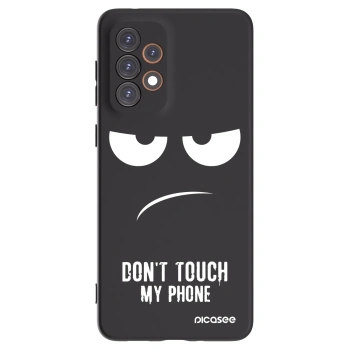 Picasee crna silikonska maskica za Samsung Galaxy A33 5G A336 - Don't Touch My Phone