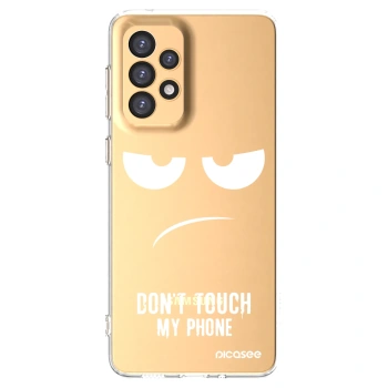 Picasee silikonska prozirna maskica za Samsung Galaxy A33 5G A336 - Don't Touch My Phone