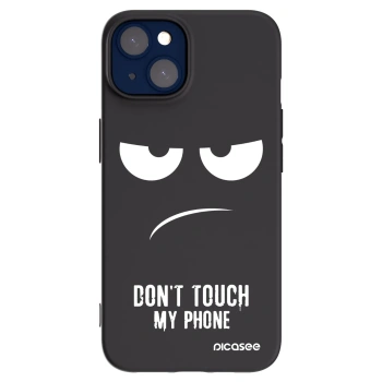 Picasee crna silikonska maskica za Apple iPhone 14 - Don't Touch My Phone