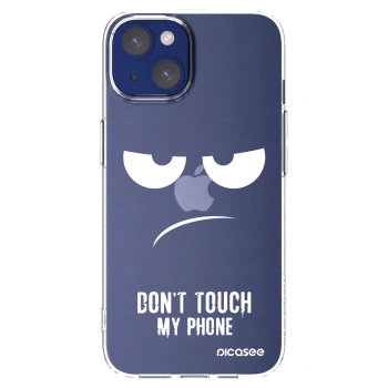 Picasee silikonska prozirna maskica za Apple iPhone 14 - Don't Touch My Phone