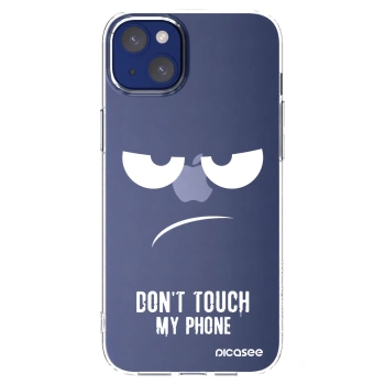 Picasee silikonska prozirna maskica za Apple iPhone 14 Plus - Don't Touch My Phone