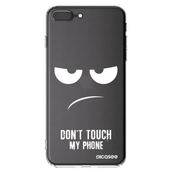 Picasee silikonska prozirna maskica za Apple iPhone 8 Plus - Don't Touch My Phone
