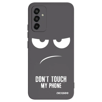 Picasee crna silikonska maskica za Samsung Galaxy M13 M135F - Don't Touch My Phone