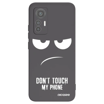 Picasee crna silikonska maskica za Xiaomi 12 Lite - Don't Touch My Phone