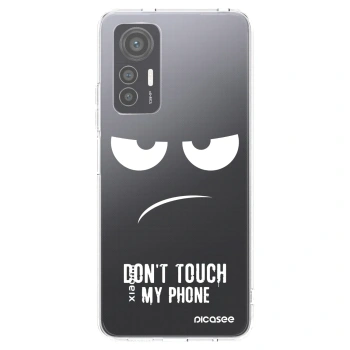 Picasee silikonska prozirna maskica za Xiaomi 12 Lite - Don't Touch My Phone