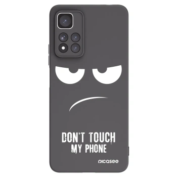 Picasee crna silikonska maskica za Xiaomi Redmi Note 11 Pro+ 5G - Don't Touch My Phone