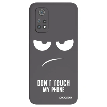 Picasee crna silikonska maskica za Xiaomi Poco M4 Pro - Don't Touch My Phone