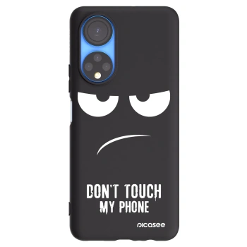 Picasee crna silikonska maskica za Honor X7 - Don't Touch My Phone
