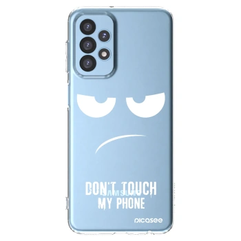 Picasee silikonska prozirna maskica za Samsung Galaxy A23 A235F 4G - Don't Touch My Phone