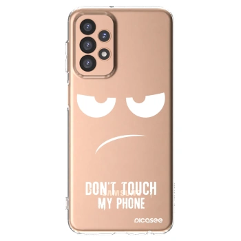 Picasee silikonska prozirna maskica za Samsung Galaxy A23 A236B 5G - Don't Touch My Phone