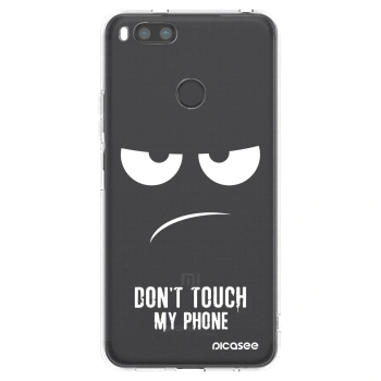 Picasee silikonska prozirna maskica za Xiaomi Redmi A1 - Don't Touch My Phone
