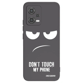 Picasee crna silikonska maskica za Xiaomi Poco X5 - Don't Touch My Phone