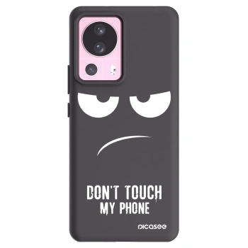 Picasee crna silikonska maskica za Xiaomi 13 Lite - Don't Touch My Phone