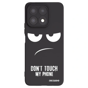 Picasee crna silikonska maskica za Honor X8a - Don't Touch My Phone