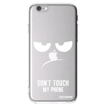 Picasee silikonska prozirna maskica za Apple iPhone 6/6S - Don't Touch My Phone
