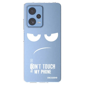 Picasee silikonska prozirna maskica za Xiaomi Redmi Note 12 Pro 5G - Don't Touch My Phone