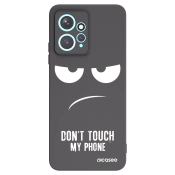 Picasee crna silikonska maskica za Xiaomi Redmi Note 12 4G - Don't Touch My Phone