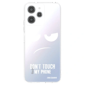 Picasee silikonska prozirna maskica za Xiaomi Redmi 12 4G - Don't Touch My Phone