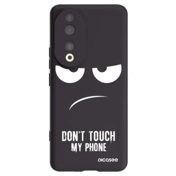 Picasee crna silikonska maskica za Honor 90 5G - Don't Touch My Phone