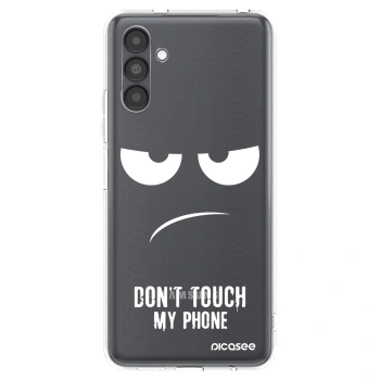 Picasee silikonska prozirna maskica za Samsung Galaxy A04s A047F - Don't Touch My Phone