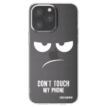 Picasee silikonska prozirna maskica za Apple iPhone 15 Pro Max - Don't Touch My Phone