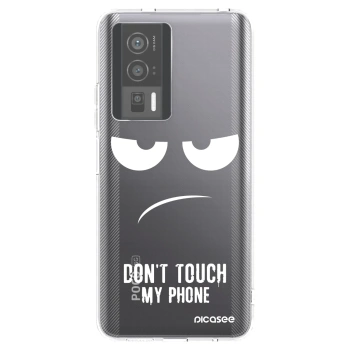 Picasee silikonska prozirna maskica za Xiaomi Poco F5 Pro 5G - Don't Touch My Phone