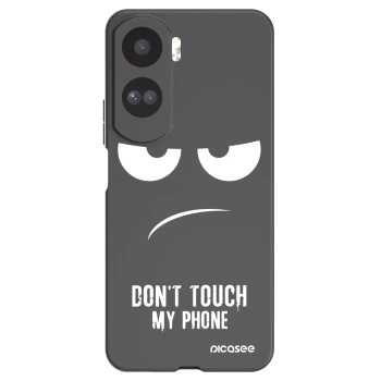 Picasee crna silikonska maskica za Honor 90 Lite 5G - Don't Touch My Phone