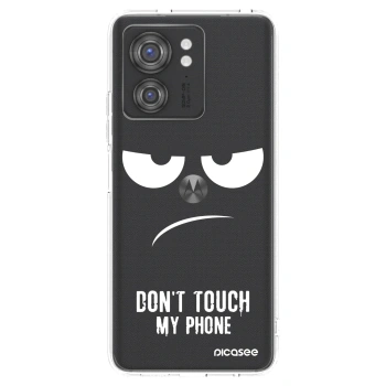 Picasee silikonska prozirna maskica za Motorola Edge 40 - Don't Touch My Phone